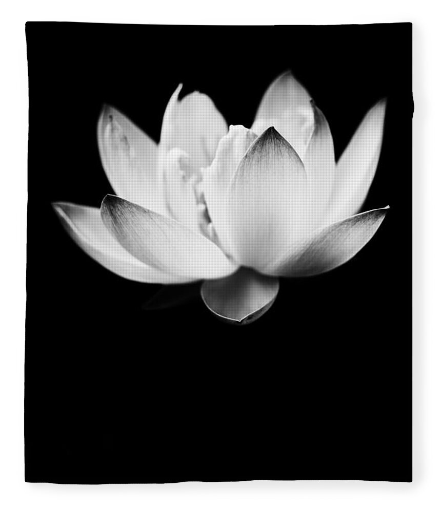 Lotus Fleece Blanket featuring the photograph Ghost Lotus by Priya Ghose