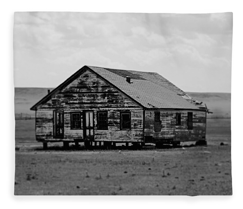Abandoned Fleece Blanket featuring the photograph Gone. by Gia Marie Houck