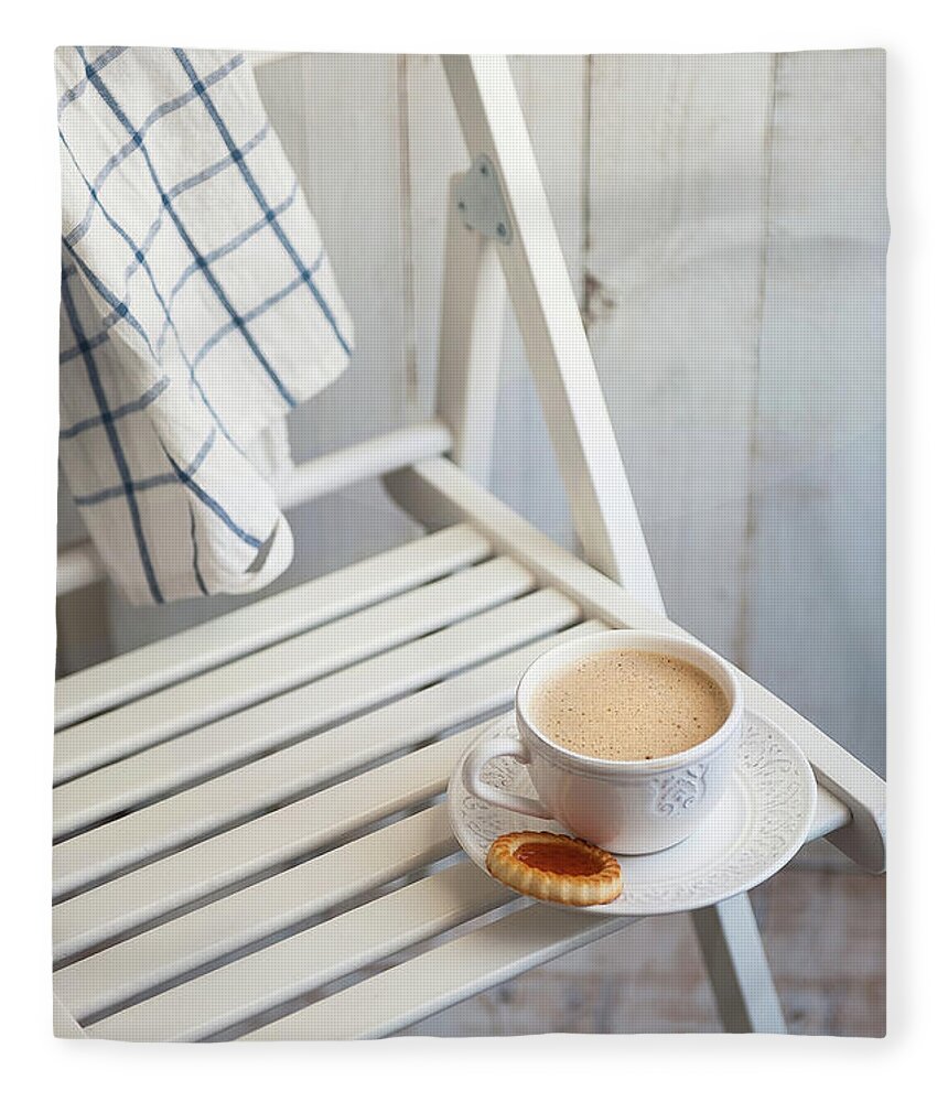 Cappuccino Fleece Blanket featuring the photograph Good Morning by Photo By Asri' Rie