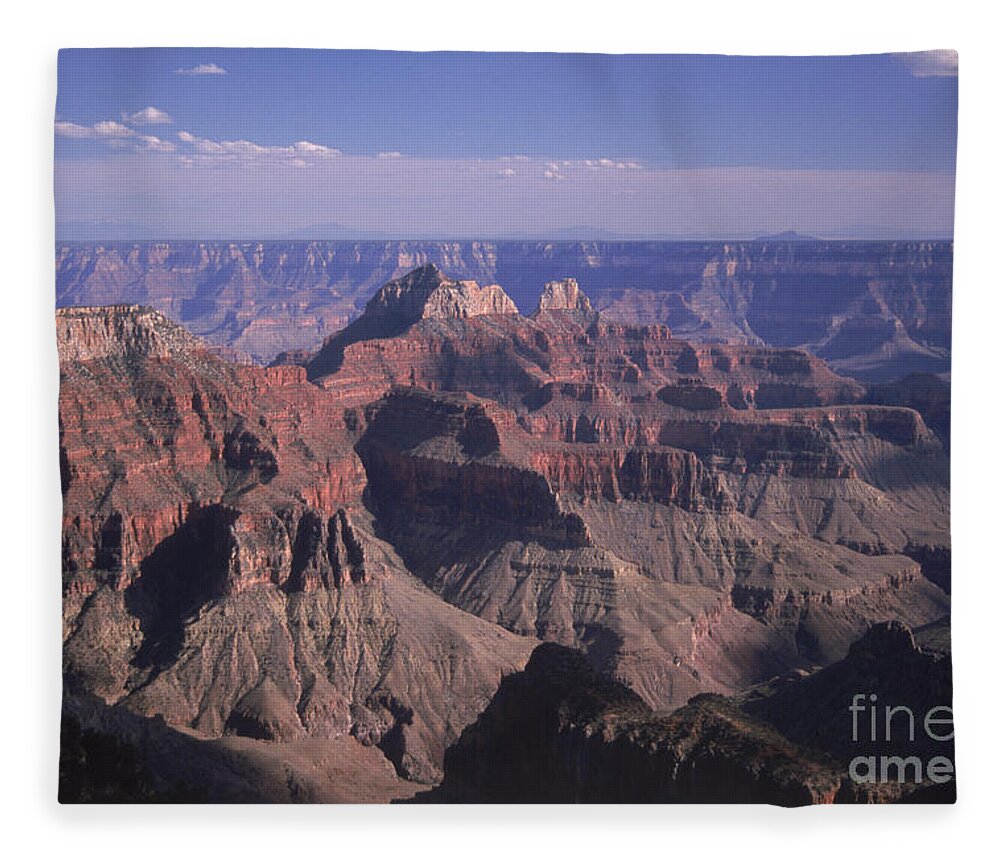 Grand Canyon Fleece Blanket featuring the photograph Grand Canyon by Mark Newman