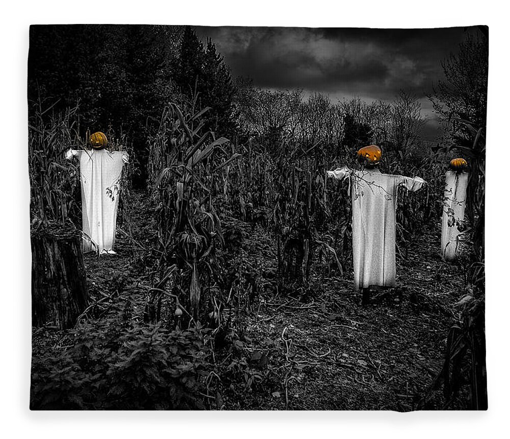 Halloween Fleece Blanket featuring the photograph Halloween is coming by Nigel R Bell