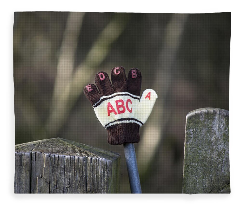 Glove Fleece Blanket featuring the photograph Handy by Spikey Mouse Photography