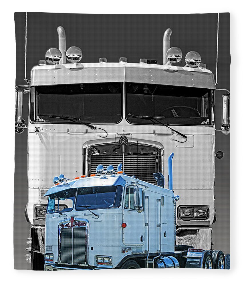 Trucks Fleece Blanket featuring the photograph Hdrcatr3137-13 by Randy Harris