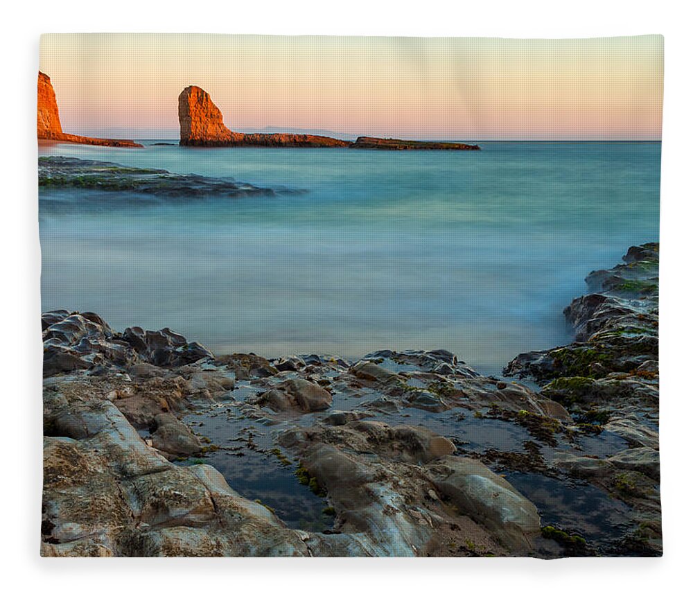 Landscape Fleece Blanket featuring the photograph Here and There by Jonathan Nguyen