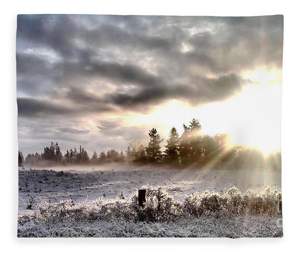 Landscape Fleece Blanket featuring the photograph Hope - landscape version by Rory Siegel