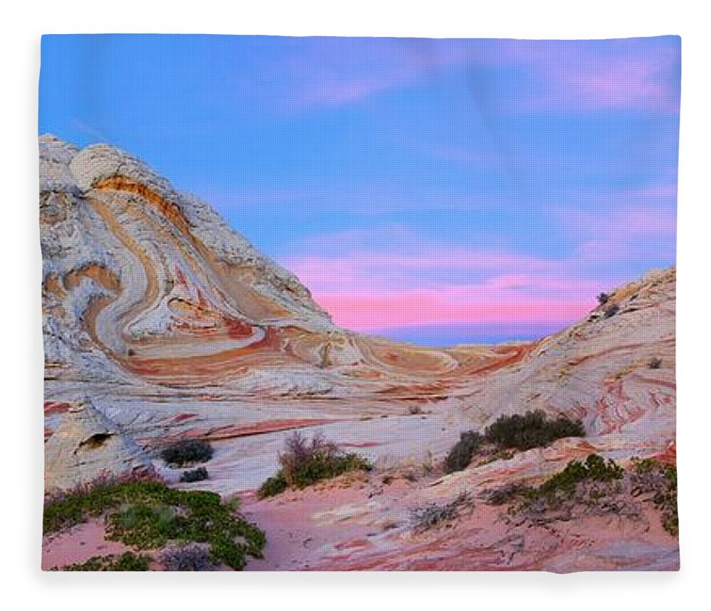 Southern Utah Fleece Blanket featuring the photograph Ice Cream Sunday by David Andersen