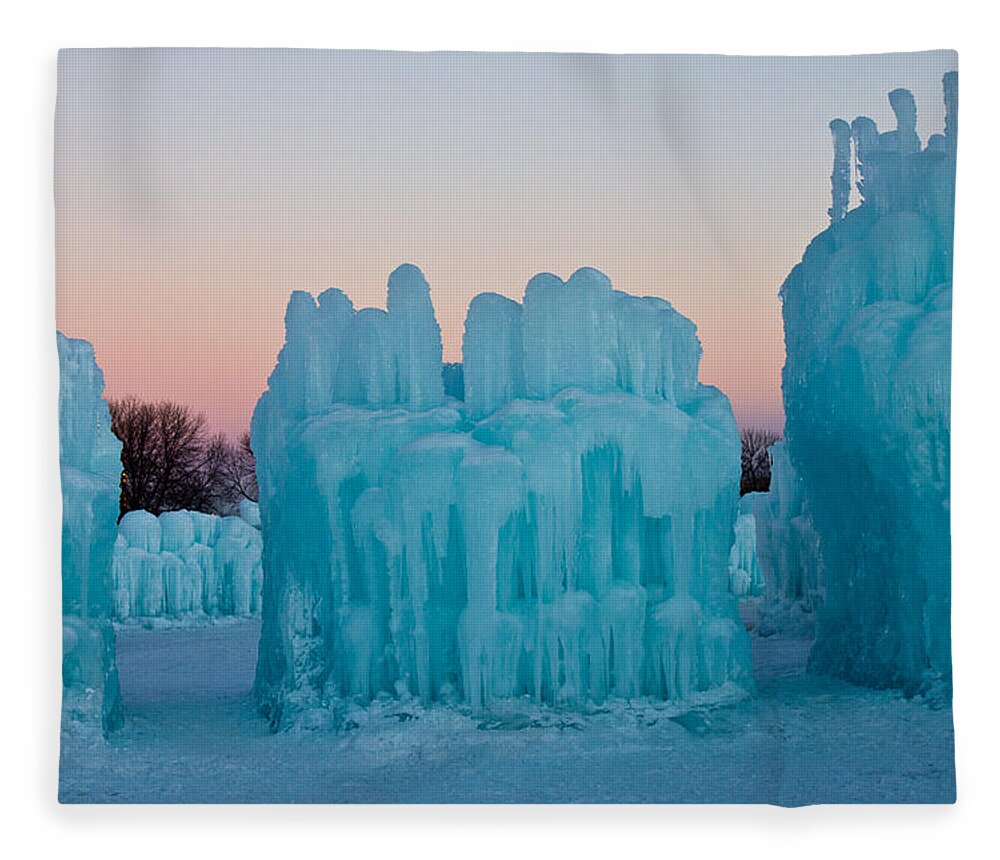 Ice Fleece Blanket featuring the photograph Ice World by Christie Kowalski