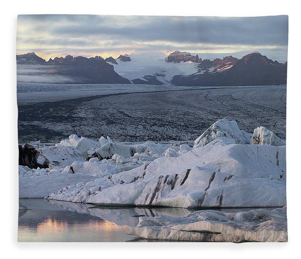 Tranquility Fleece Blanket featuring the photograph Iceland by Sverrir Thorolfsson Iceland