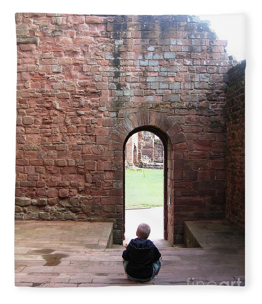 Kenilworth Castle Fleece Blanket featuring the photograph Imagination by Denise Railey
