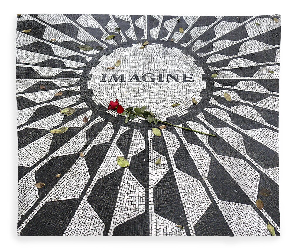 Imagine Fleece Blanket featuring the photograph Imagine Mosaic by Mike McGlothlen