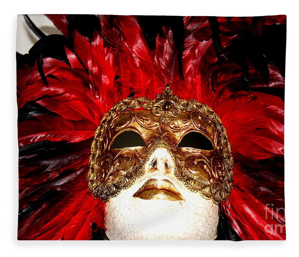 Mask Fleece Blanket featuring the photograph Incognito.. by Jolanta Anna Karolska