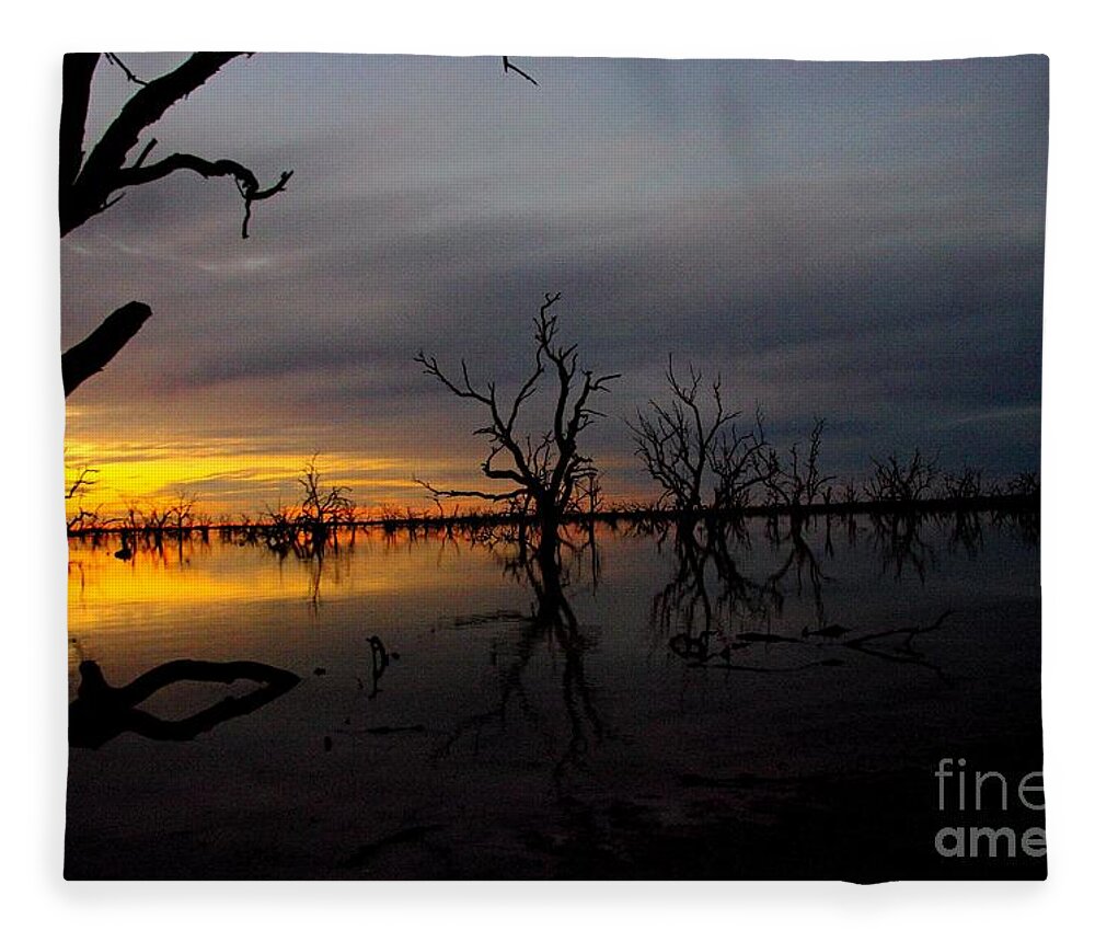 Into The Night Fleece Blanket featuring the photograph Into the Night by Blair Stuart