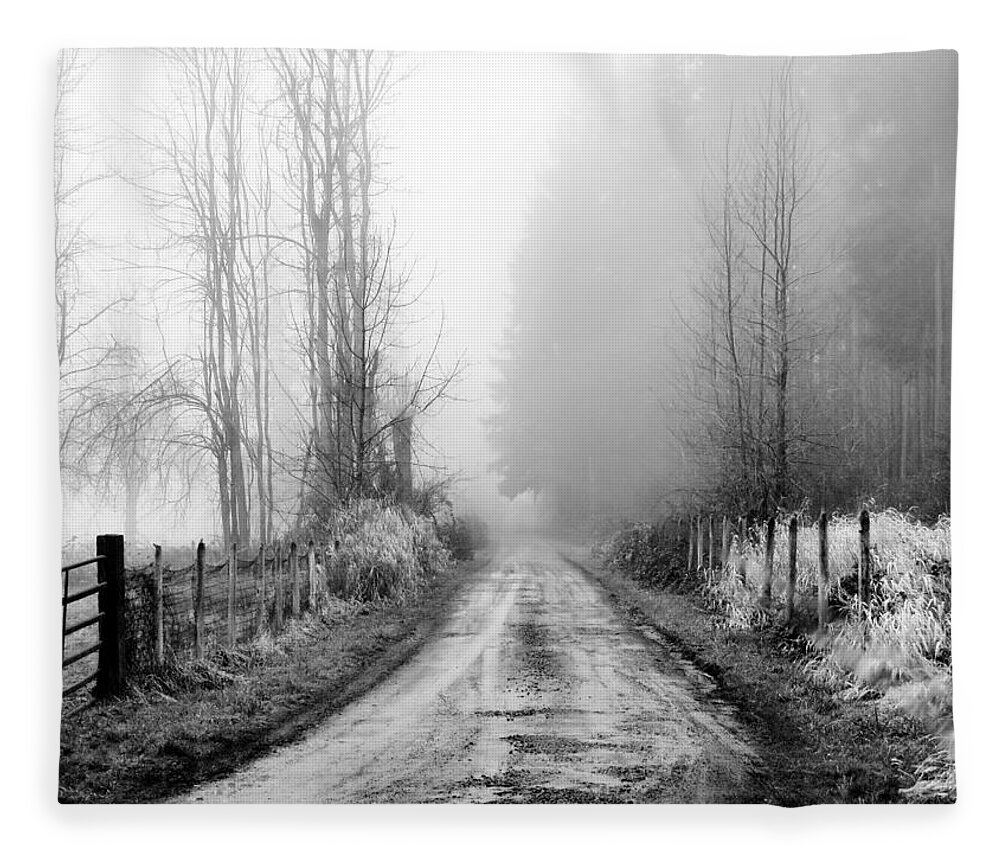 Landscape Fleece Blanket featuring the photograph Into The Unknown by Rory Siegel