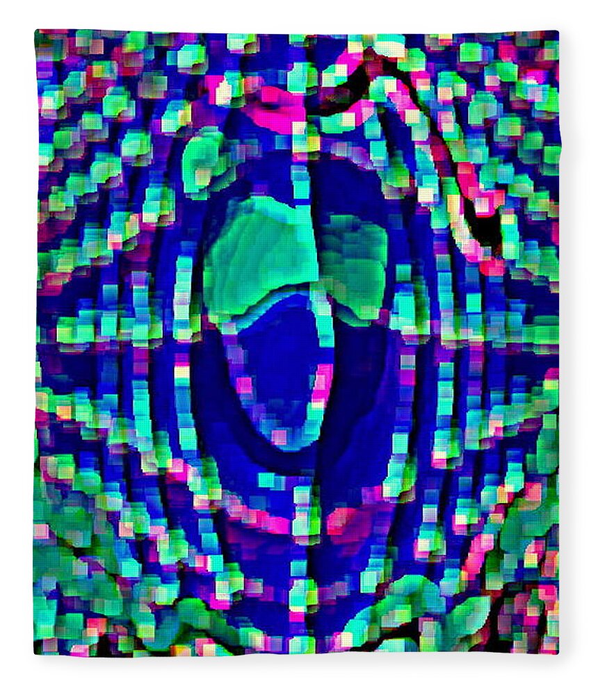 Iphone Case Art Fleece Blanket featuring the painting Iphone Case Art Colorful Intricate Abstract Geometric Designs Carole Spandau 170 Cbs Art by Carole Spandau