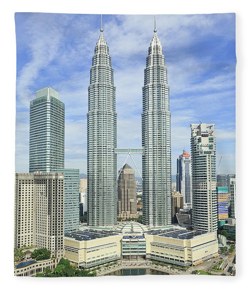 Corporate Business Fleece Blanket featuring the photograph Kuala Lumpur by Tom Bonaventure