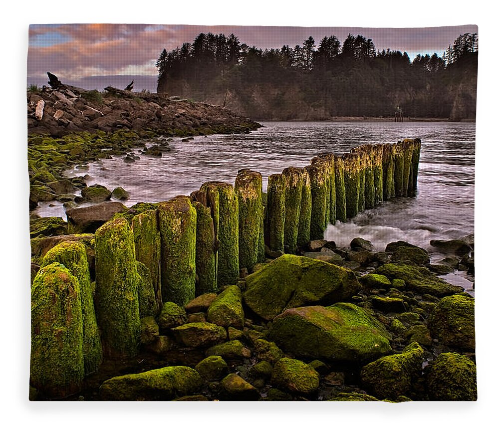 2011 Fleece Blanket featuring the photograph La Push by Robert Charity