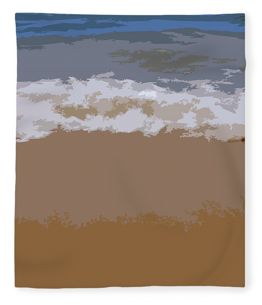 Beach Fleece Blanket featuring the photograph Lake Michigan Shoreline by Michelle Calkins