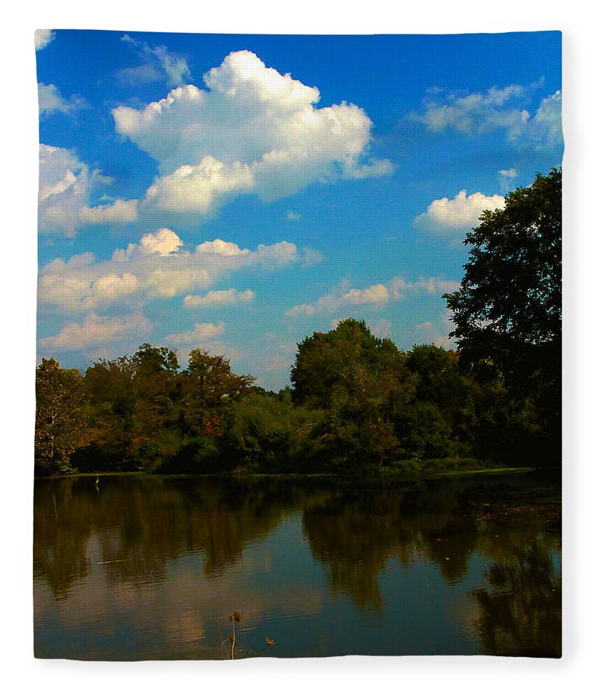 Lake Fleece Blanket featuring the photograph Lake Reflections by Jeff Kurtz