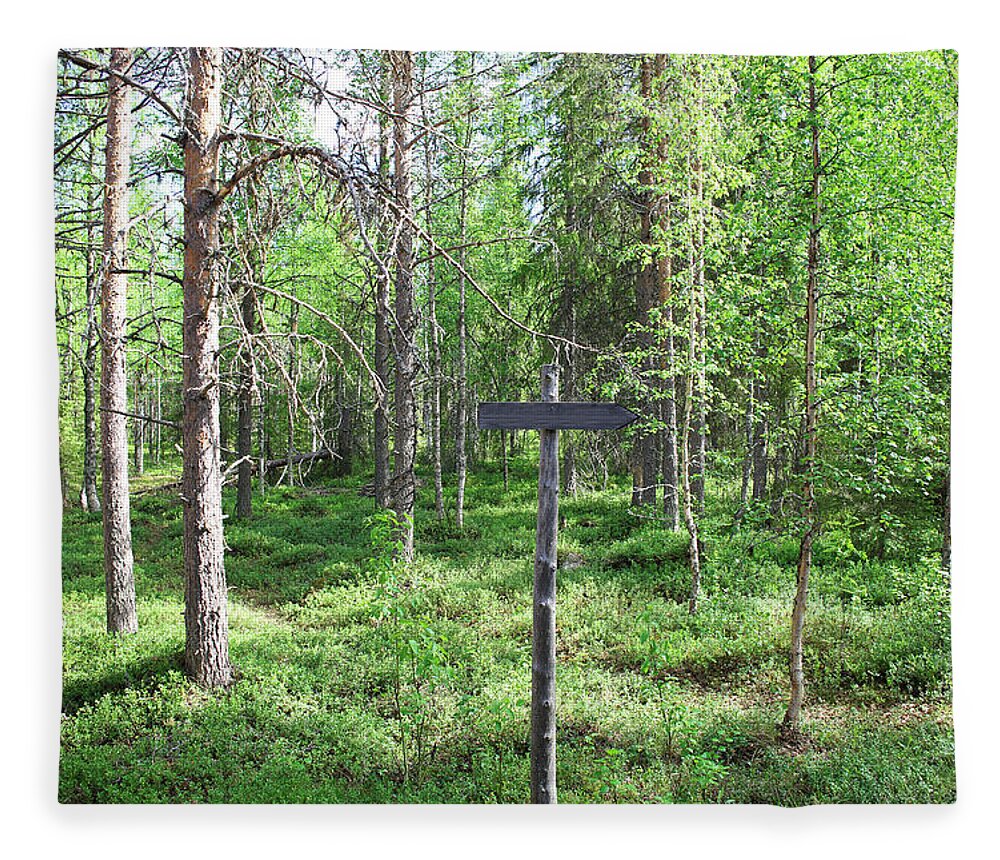 Tranquility Fleece Blanket featuring the photograph Lapland Rural Landscape by Ryoko Uyama