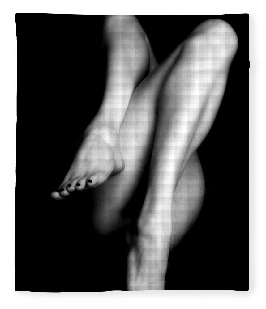 Nude Fleece Blanket featuring the photograph Legs by Lindsay Garrett