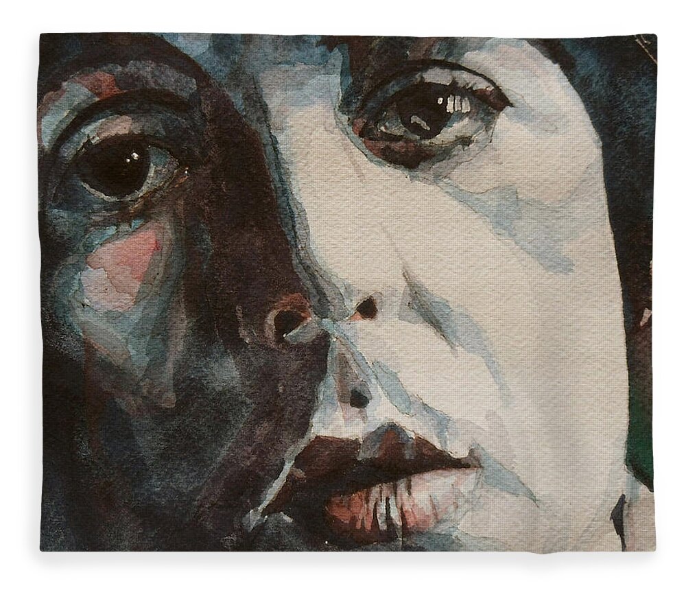 Rock And Roll Fleece Blanket featuring the painting Let Me Roll It by Paul Lovering