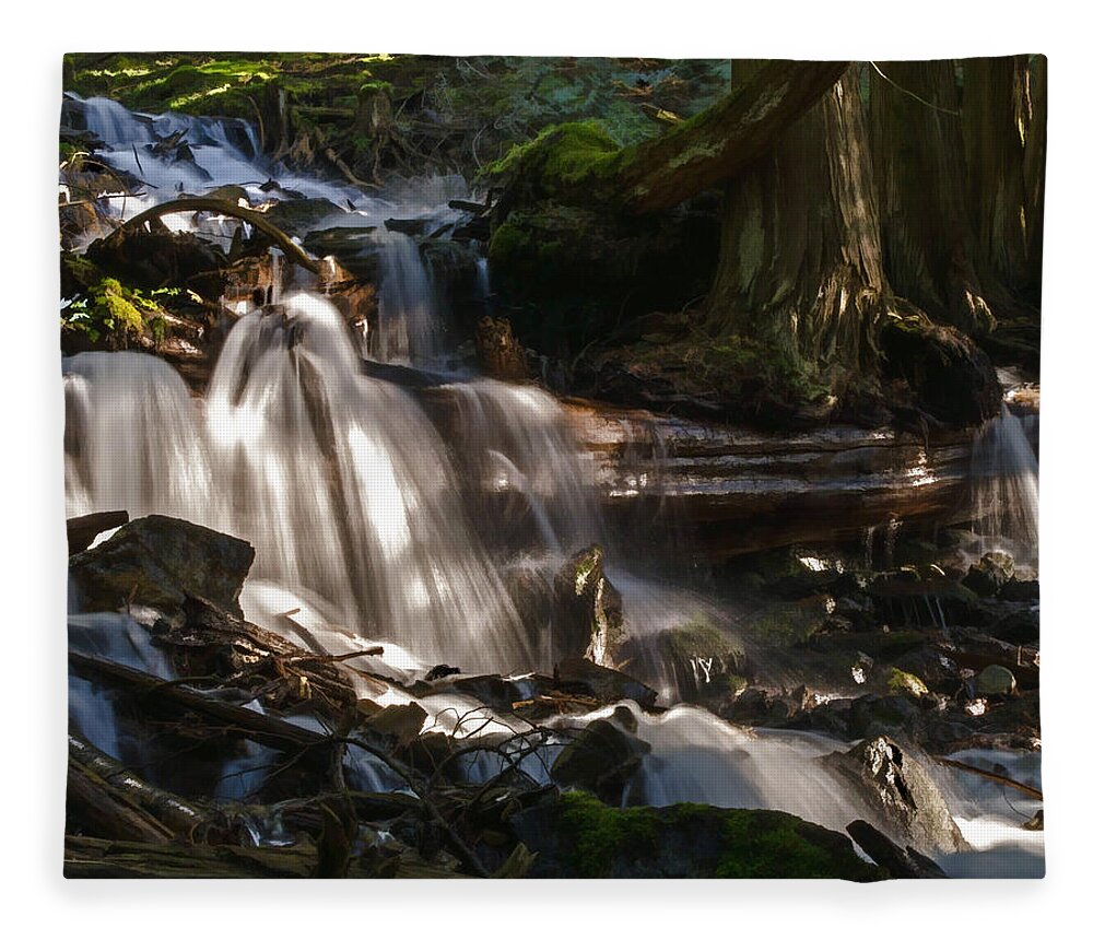 Life Begins To Flow Fleece Blanket featuring the photograph Life Begins To Flow by Jordan Blackstone