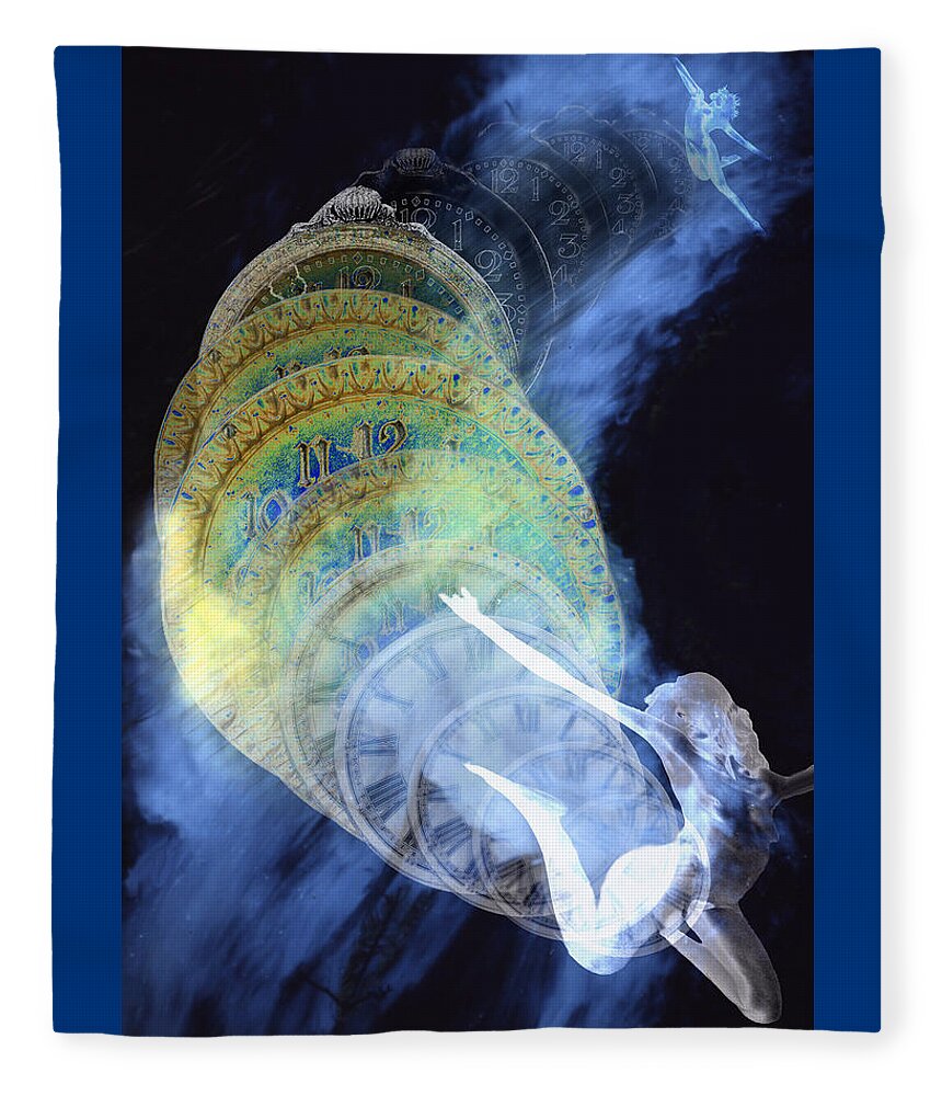 Life Cycle Fleece Blanket featuring the digital art Life Cycle by Lisa Yount