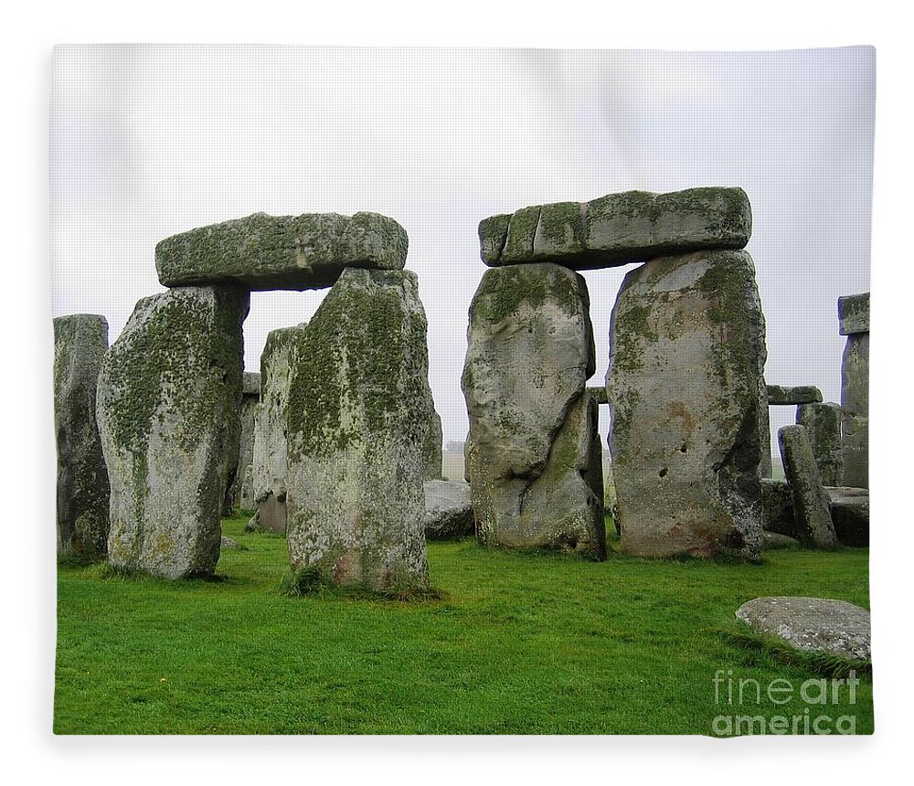 Stonehenge Fleece Blanket featuring the photograph Life On The Rocks by Denise Railey