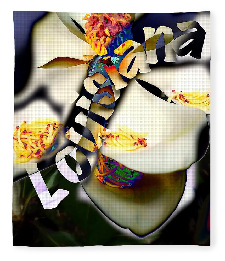 Magnolia Fleece Blanket featuring the photograph Louisiana Magnoila by John Duplantis