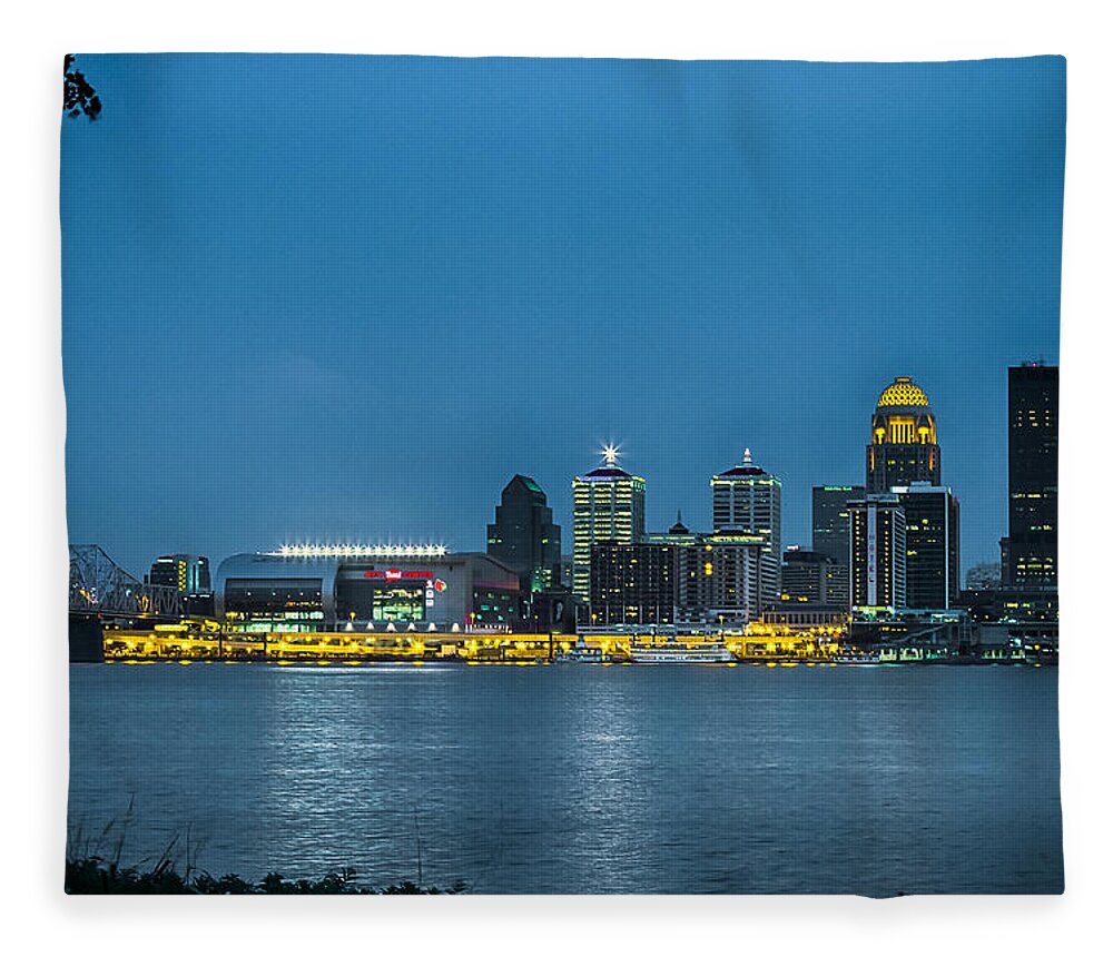 After Fleece Blanket featuring the photograph Louisville KY 2012 by Jack R Perry