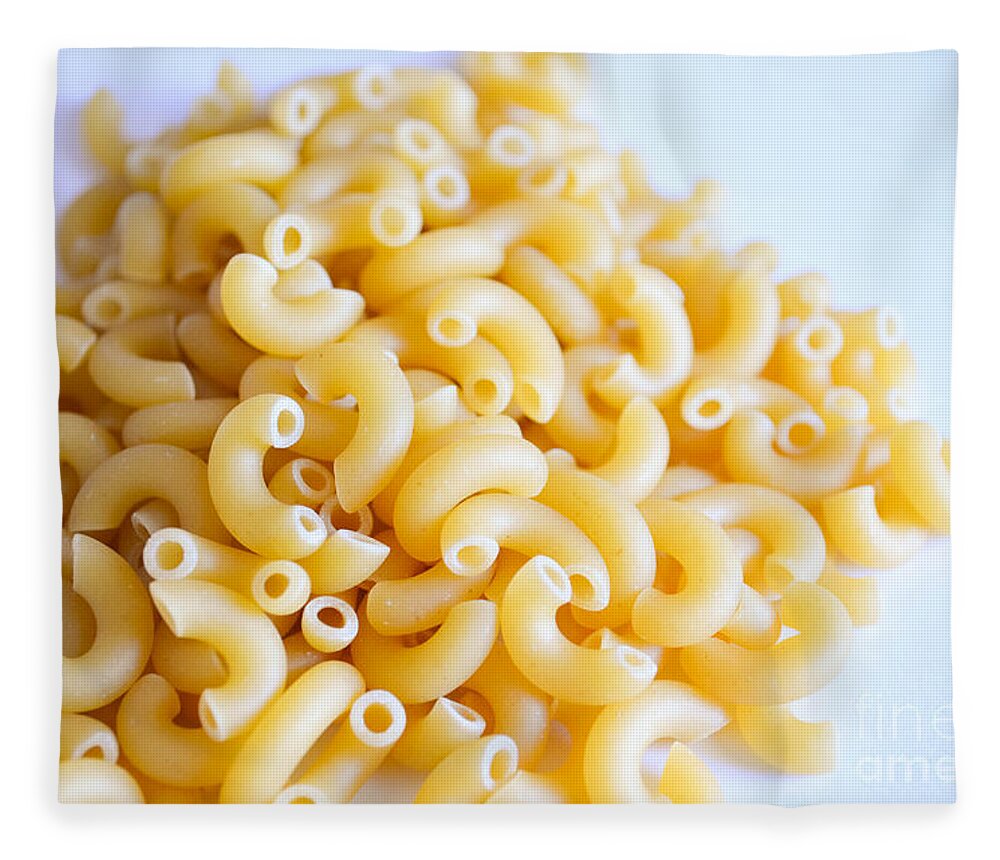 Food Fleece Blanket featuring the photograph Macaroni by Andrea Anderegg