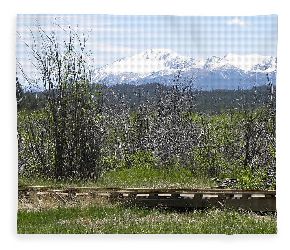 Berg Fleece Blanket featuring the photograph Lake Manitou SP Woodland Park CO #2 by Margarethe Binkley