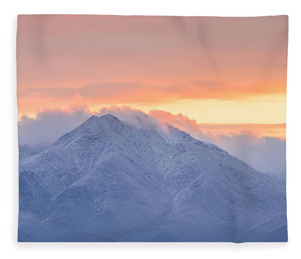 Mcdowell Mountains Fleece Blanket featuring the photograph McDowell Mountains Sunrise by Tamara Becker