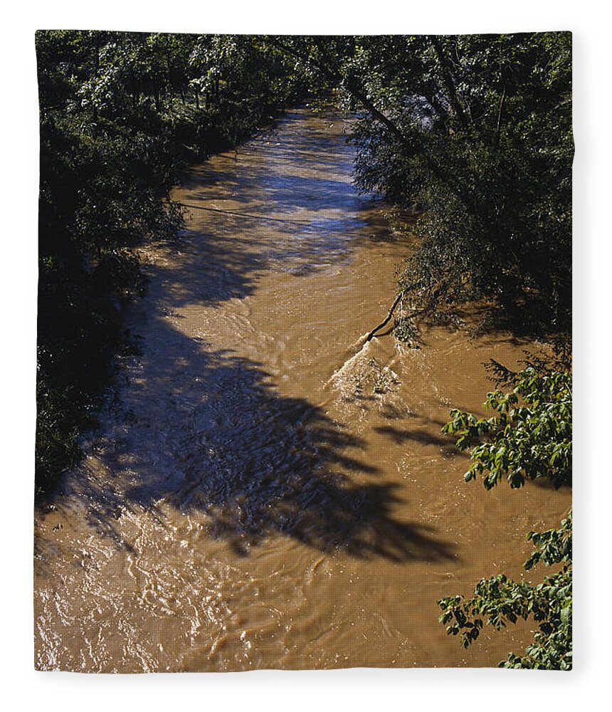 Ecology Fleece Blanket featuring the photograph Meechums River After Flood, Virginia by Carleton Ray