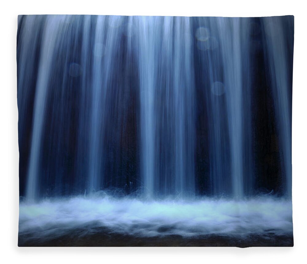 Waterfall Fleece Blanket featuring the photograph Melting Memories by Mark Ross