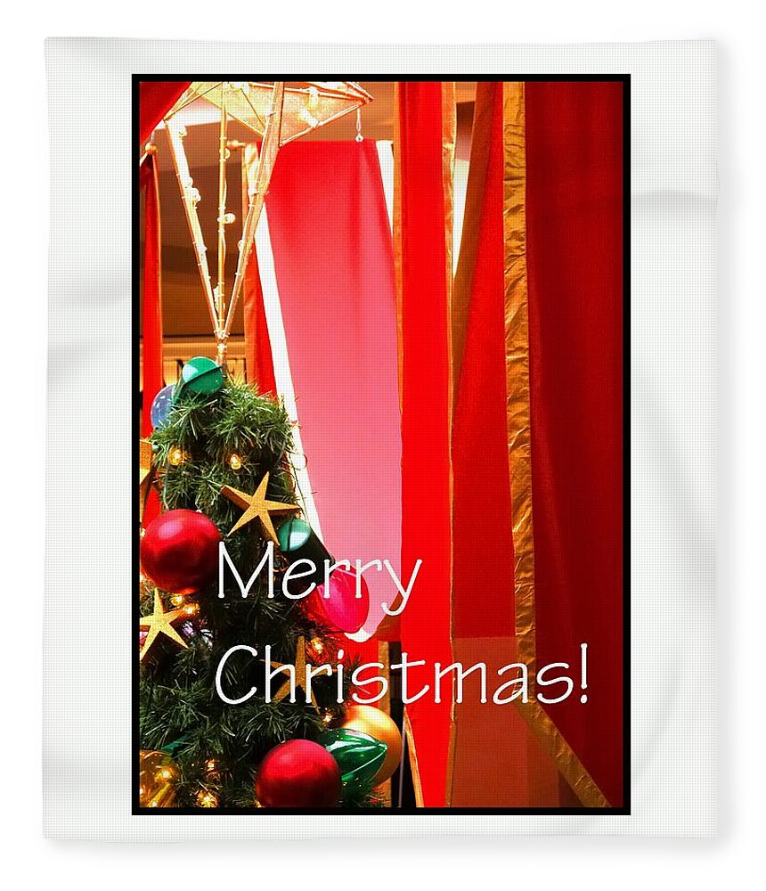 Celebrate Fleece Blanket featuring the photograph Merry Christmas 5606 by Jerry Sodorff