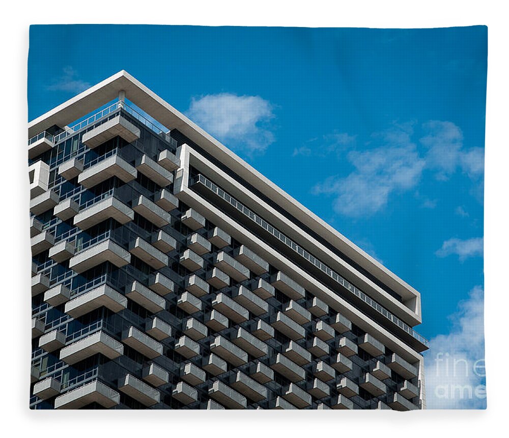 Chicago Downtown Fleece Blanket featuring the photograph Modern Architecture in Chicago by Dejan Jovanovic