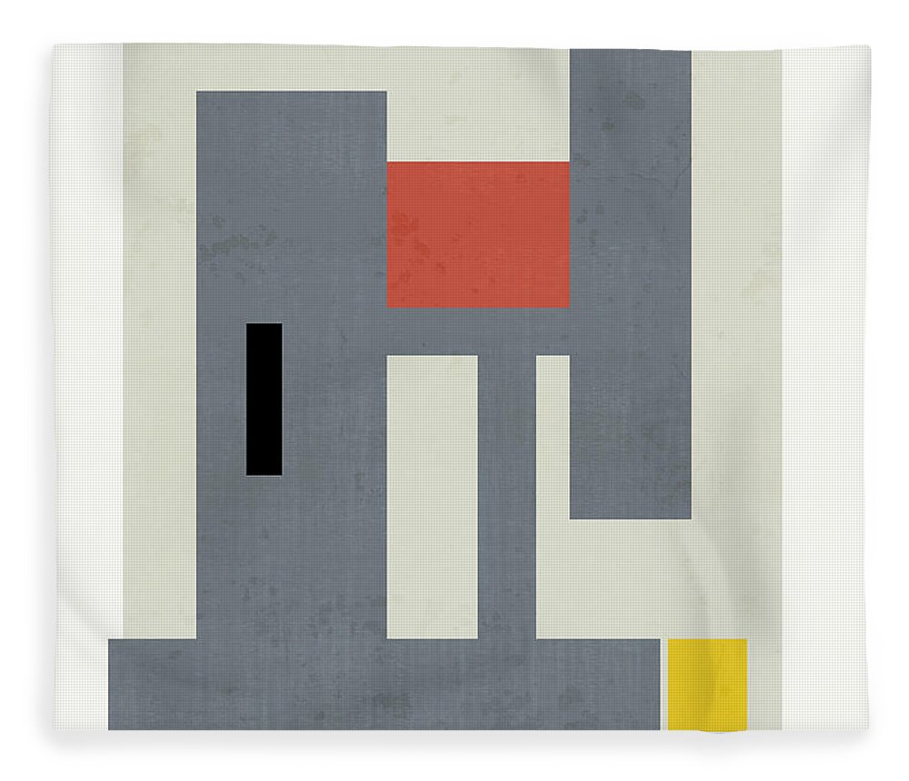 Modern Fleece Blanket featuring the digital art Moderno Castello by Richard Rizzo
