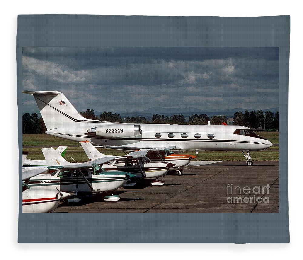 Airplanes Fleece Blanket featuring the photograph Mother Hen by James B Toy