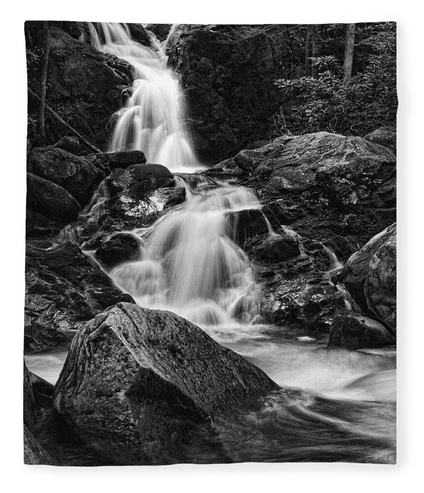 Waterfall Fleece Blanket featuring the photograph Mouse Creek Falls by Shari Jardina