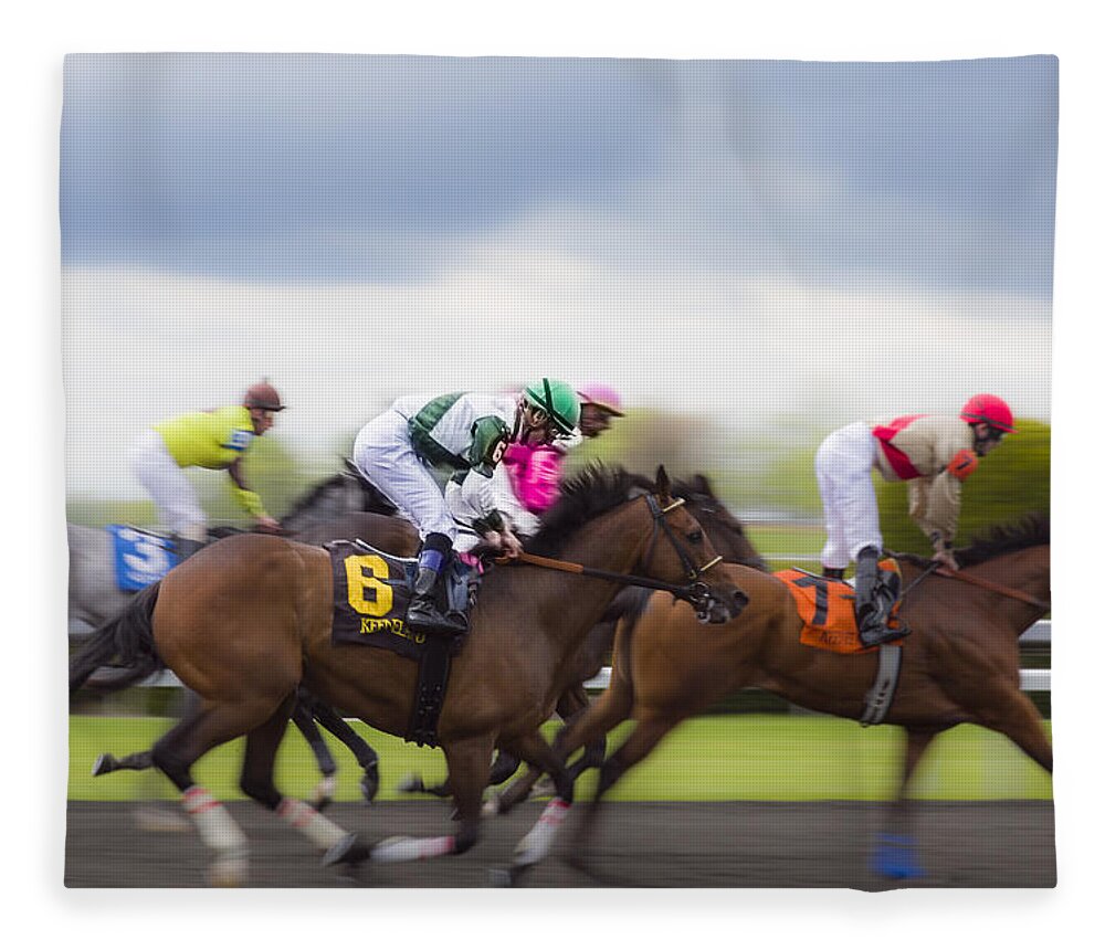 Action Fleece Blanket featuring the photograph Moving Out by Jack R Perry