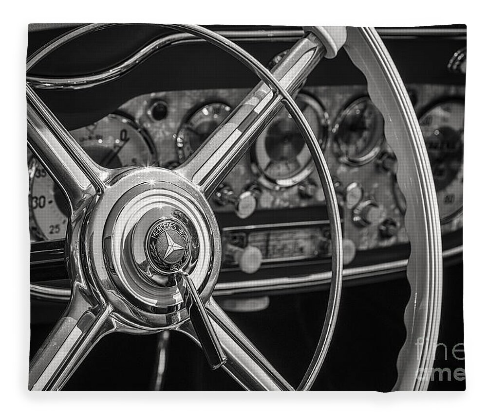1939 Fleece Blanket featuring the photograph Mercdes Benz 540K by Dennis Hedberg