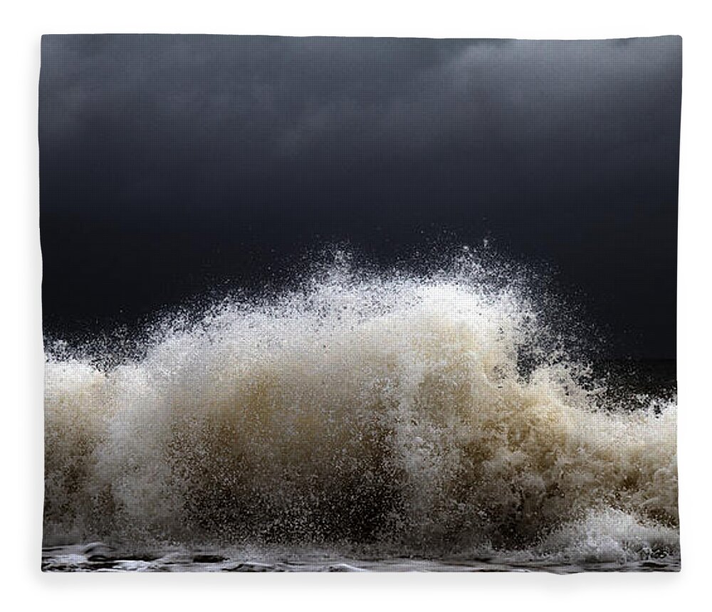 Abstract Fleece Blanket featuring the photograph My Brighter Side of Darkness by Stelios Kleanthous