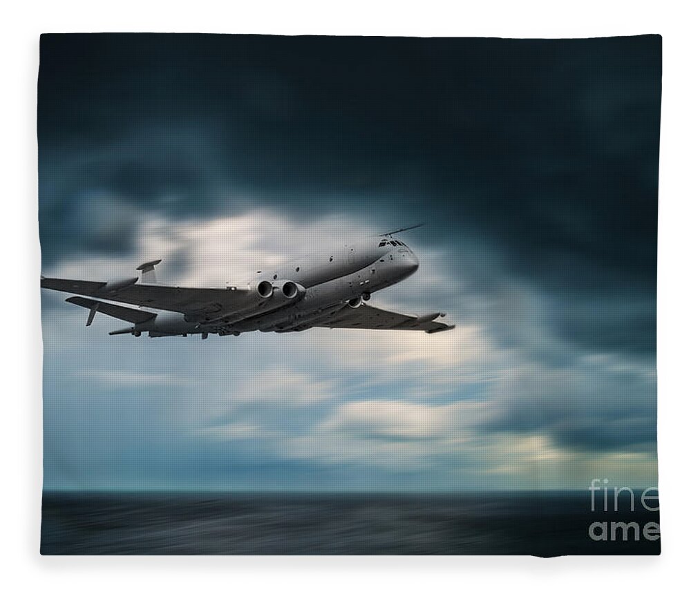 Nimrod Fleece Blanket featuring the digital art Nimrod by Airpower Art