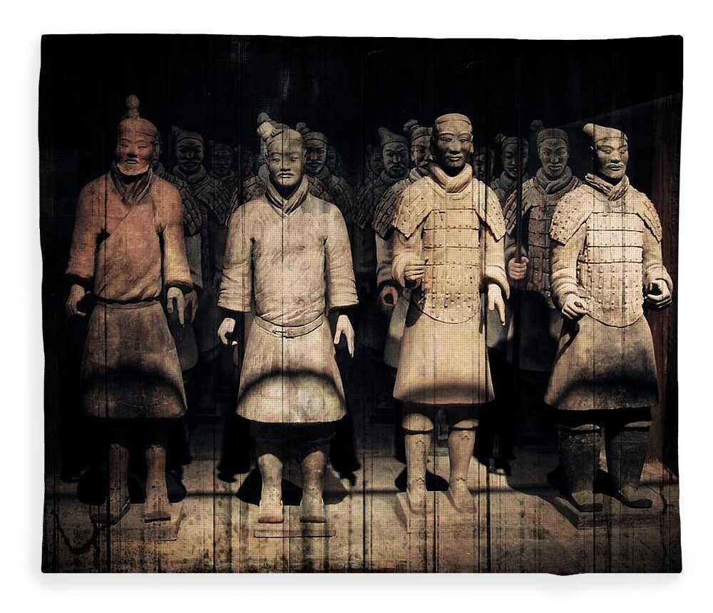 Terracotta Army Fleece Blanket featuring the photograph Nothing to Kill or Die For by Zinvolle Art