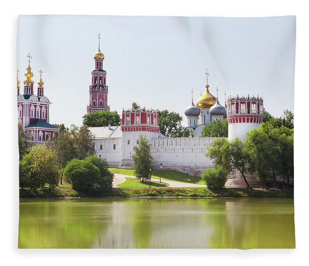 Convent Fleece Blanket featuring the photograph Novodevichy Convent, Moscow, Russia by Tunart