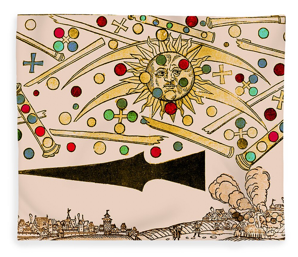 Science Fleece Blanket featuring the photograph Nuremberg Ufo 1561 by Science Source