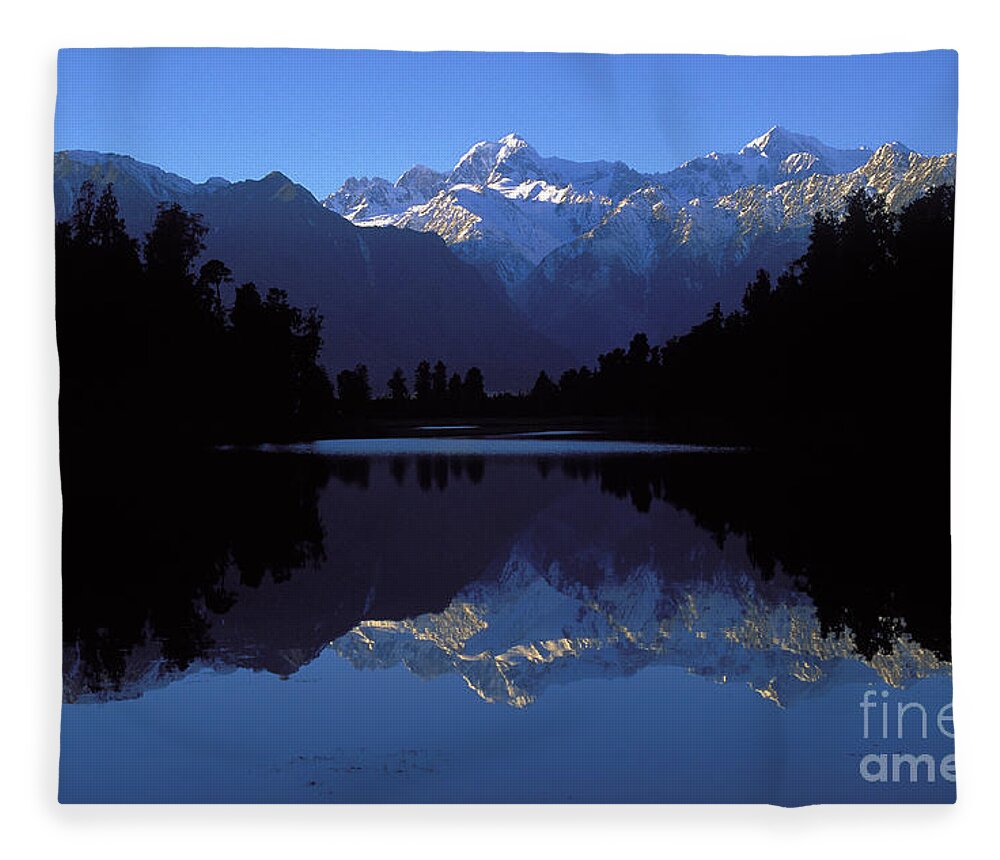 Alps Fleece Blanket featuring the photograph New Zealand Alps by Steven Ralser