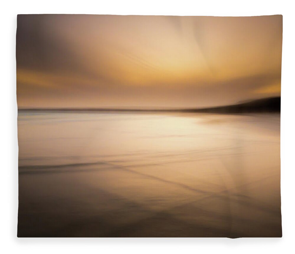 Scenics Fleece Blanket featuring the photograph Ocean Blur. Southern Ocean. Australia by John White Photos