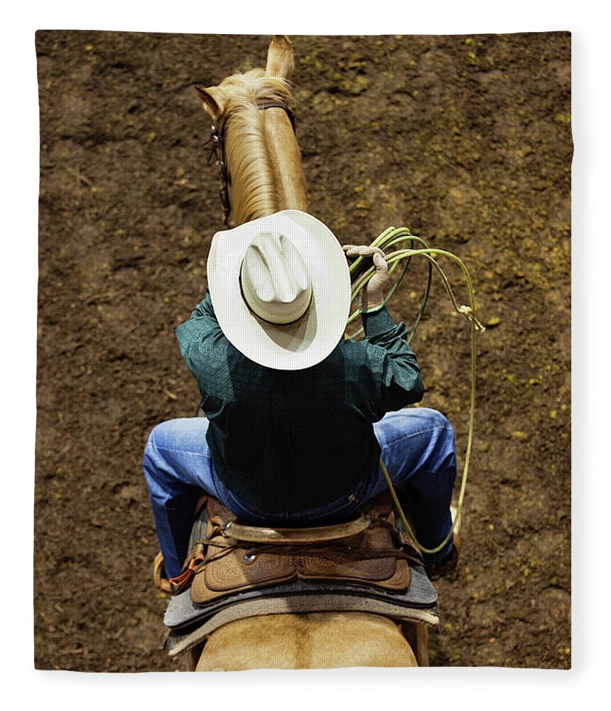 Horse Fleece Blanket featuring the photograph Oklahoma City, Oklahoma, Inerior View by Walter Bibikow